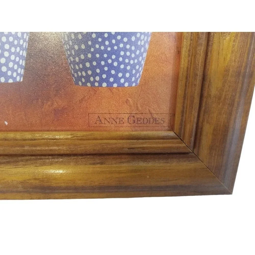 Ann Geddes Picture Frame Print Three Babies 9.5x7.5 inches Family Living Room - Picture 2 of 5